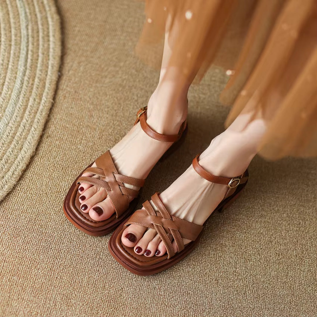 Velia Low Heel Sandals